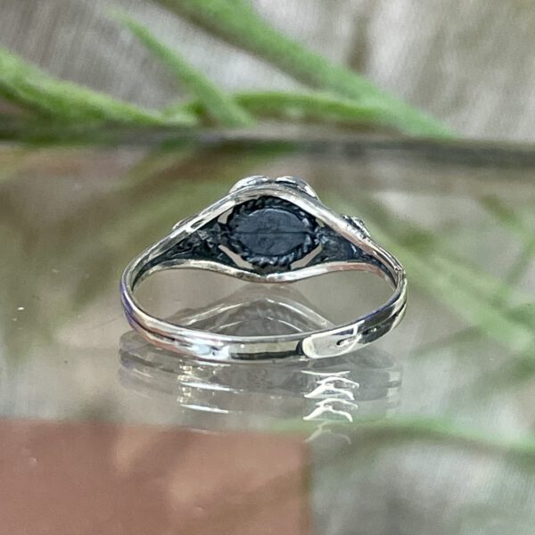 Zilveren ring met schelp (maat 17,5) - Afbeelding 2