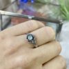 Zilveren ring met schelp (maat 17,5) - Afbeelding 3